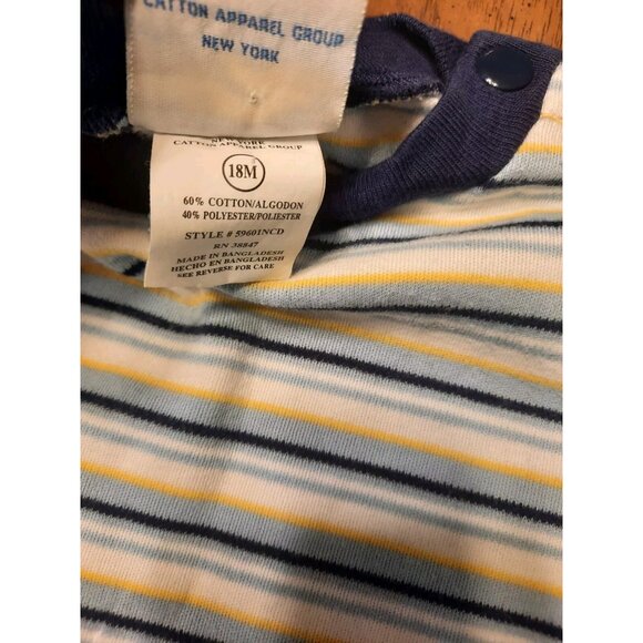 Vintage Baby Genius Denim Overalls w/Shirt 18 Months Embroidered Puppy Alligator - Picture 16 of 16